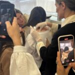 Noelia aplicando para migraña